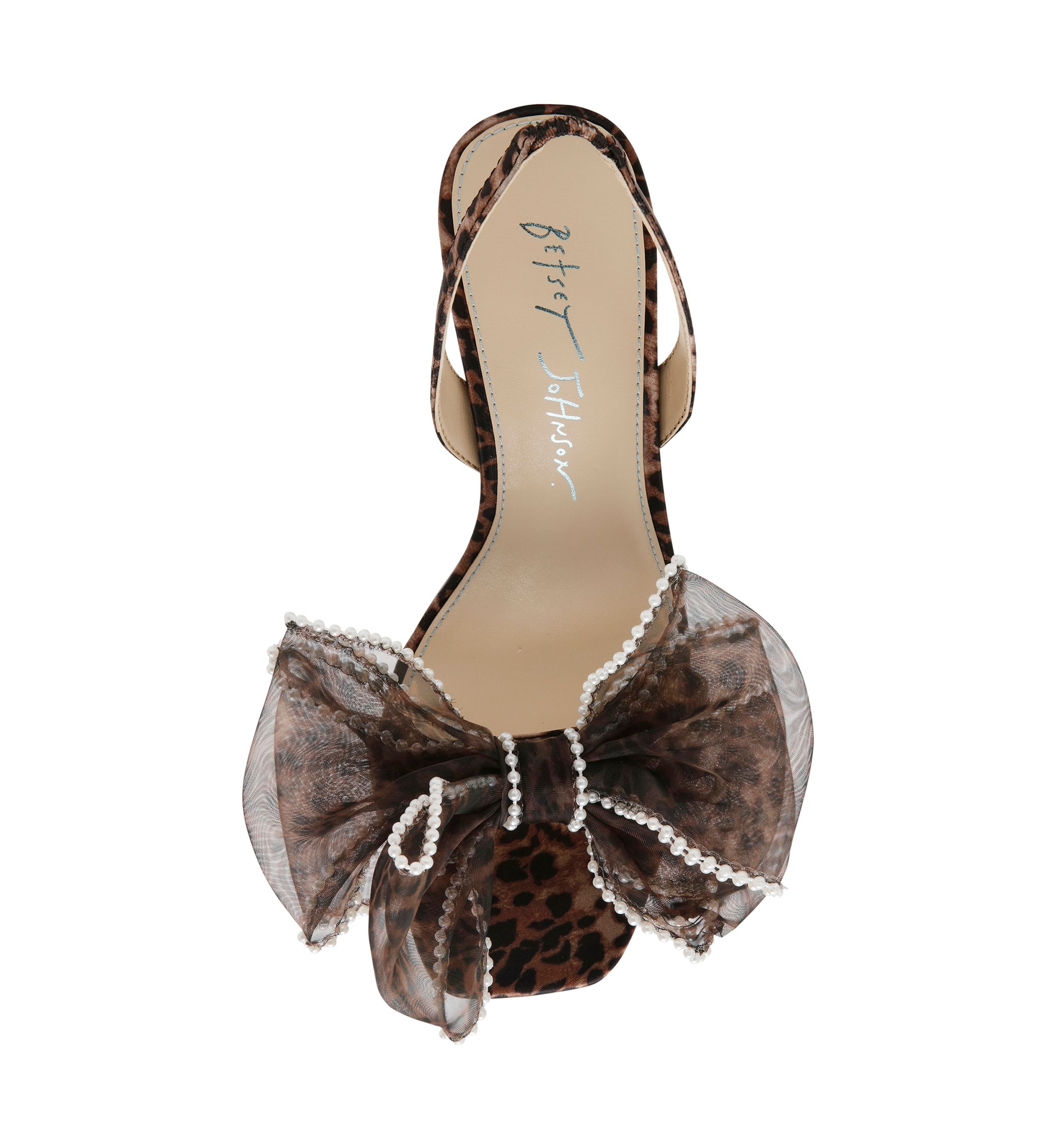 Fawn Pearl Bow Sandals