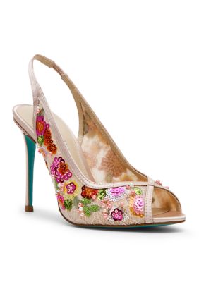 Betsey Johnson Women's Gerri Peep Toe Sandals, 9.5M