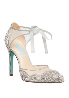 Blue by Betsey Johnson Iris Rhinestone Pump | belk