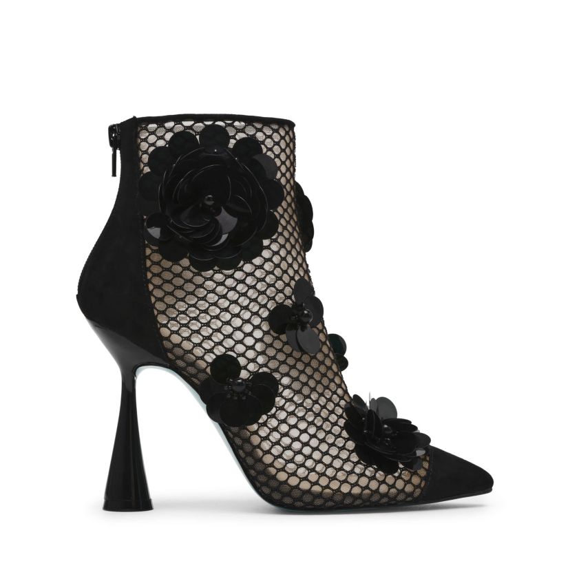 Navey Sequin Mesh Bootie