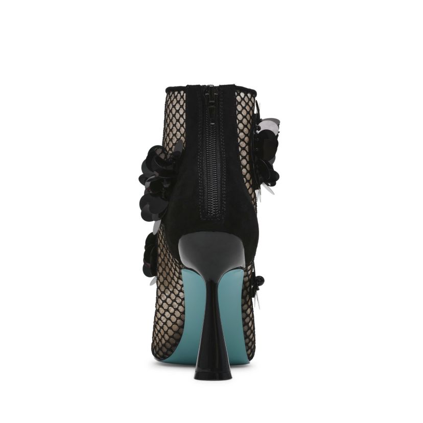 Navey Sequin Mesh Bootie