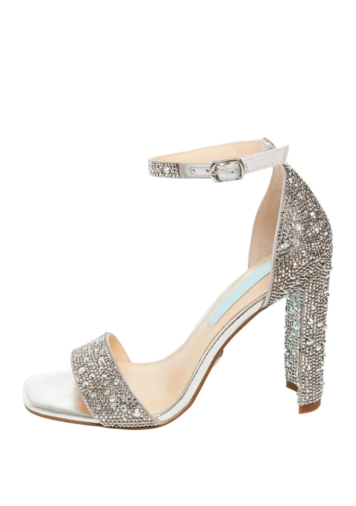 Rina Rhinestone Block Heel Sandals