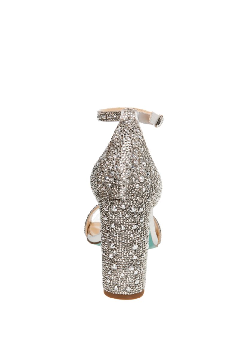 Rina Rhinestone Block Heel Sandals