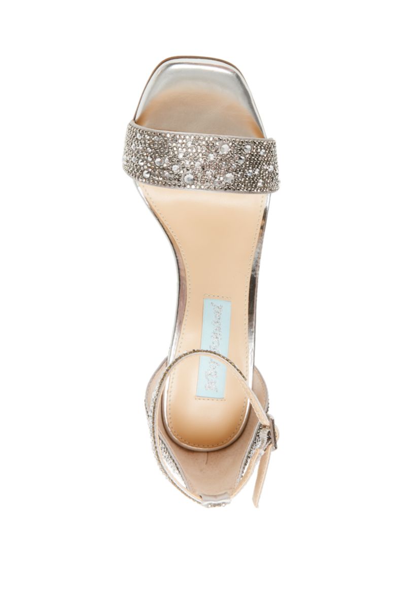 Rina Rhinestone Block Heel Sandals