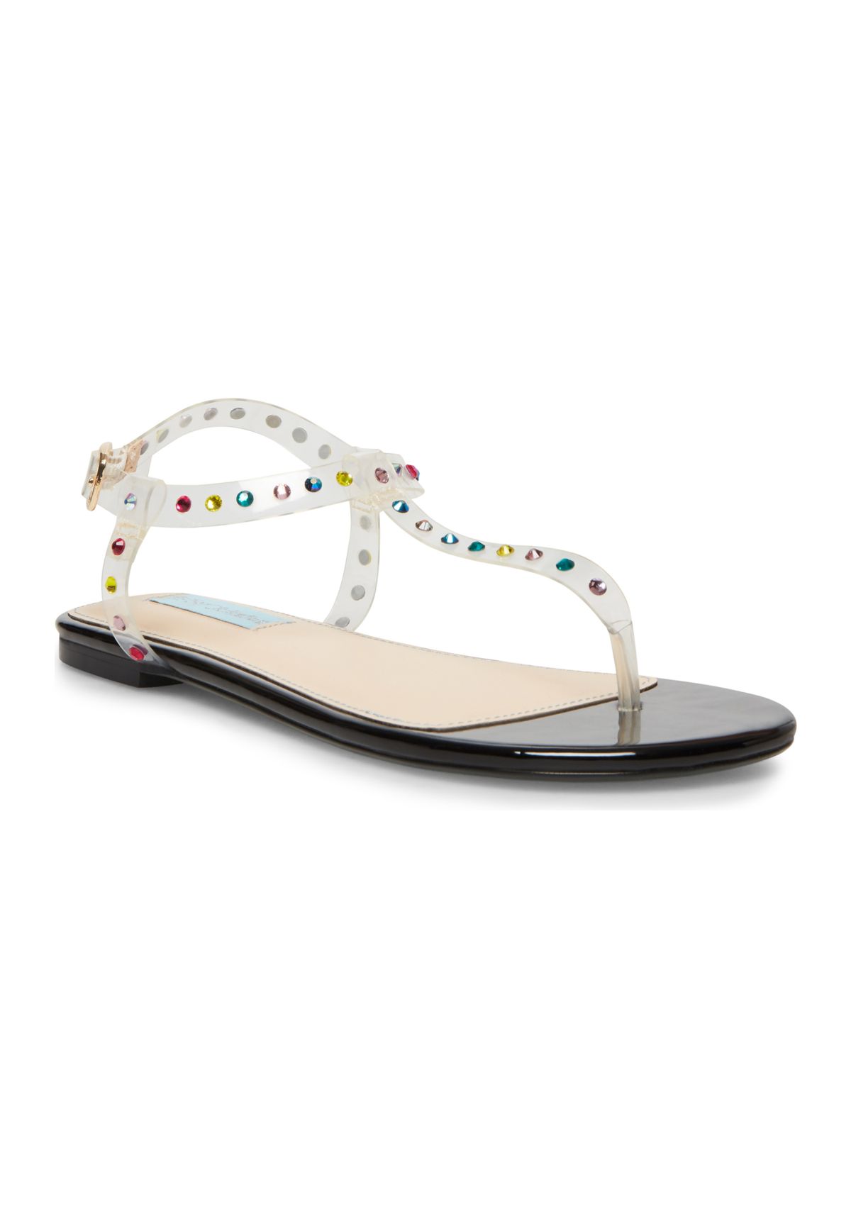 Rosa Lucite Flat Sandals