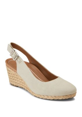 vionic clarisa raffia espadrille wedge