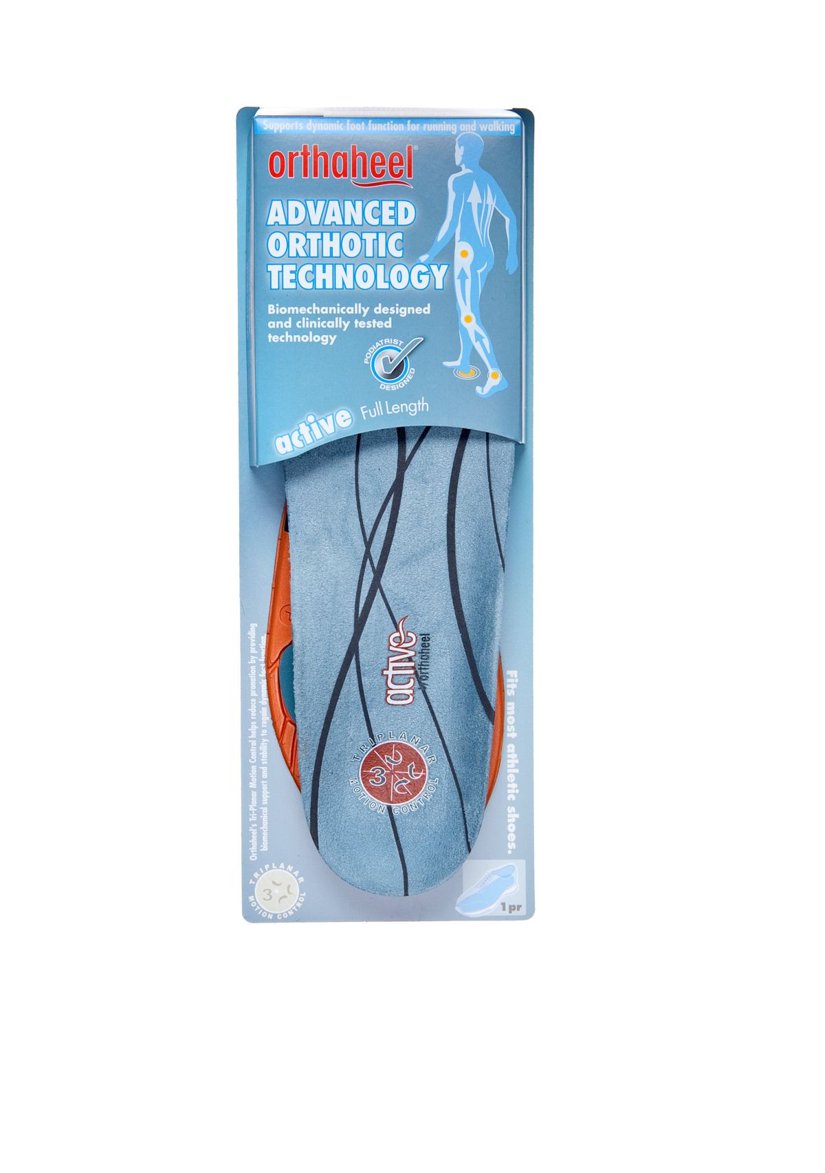 Active Full Length Orthotic Shoe Insoles