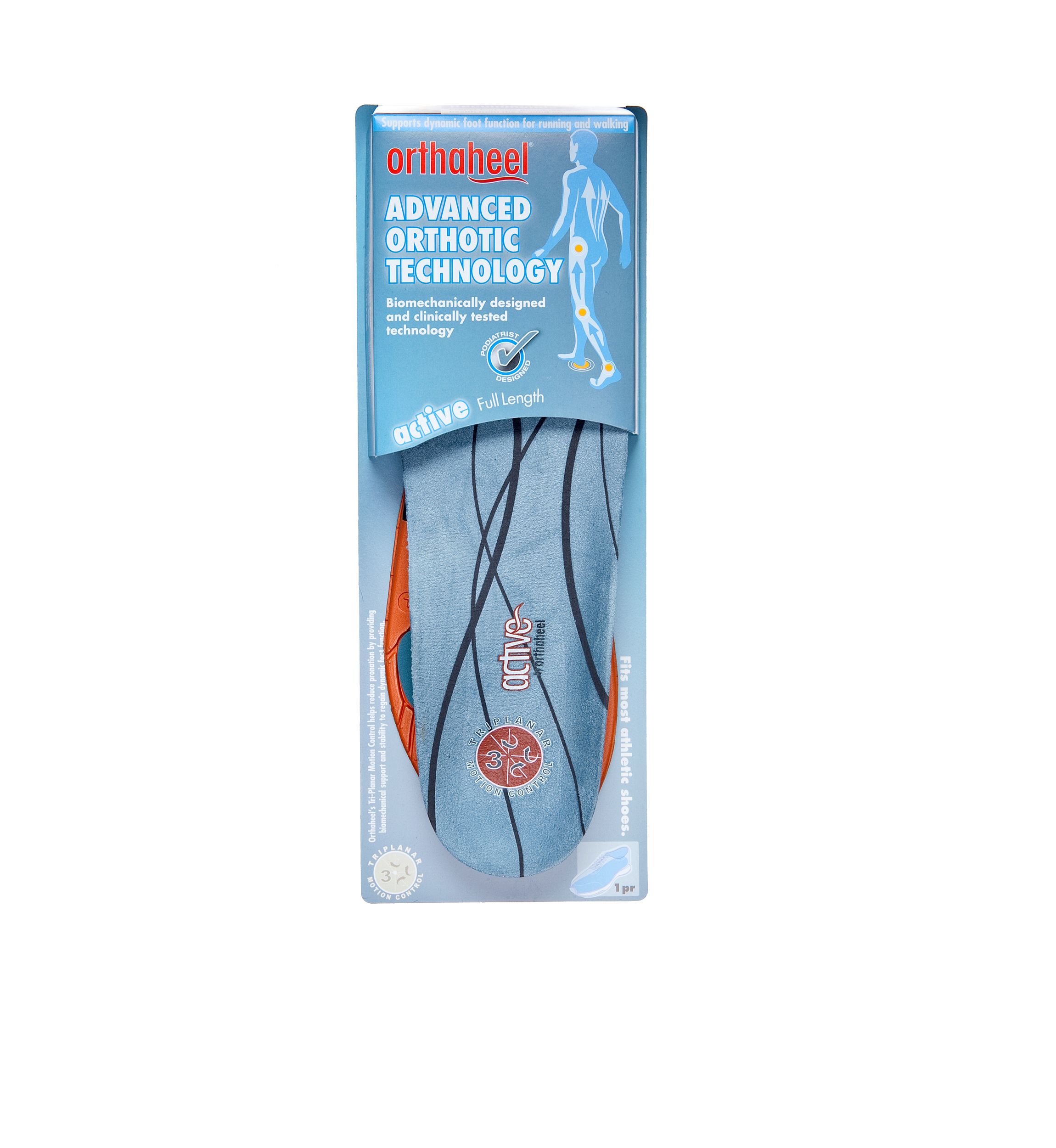 Active Full Length Orthotic Shoe Insoles