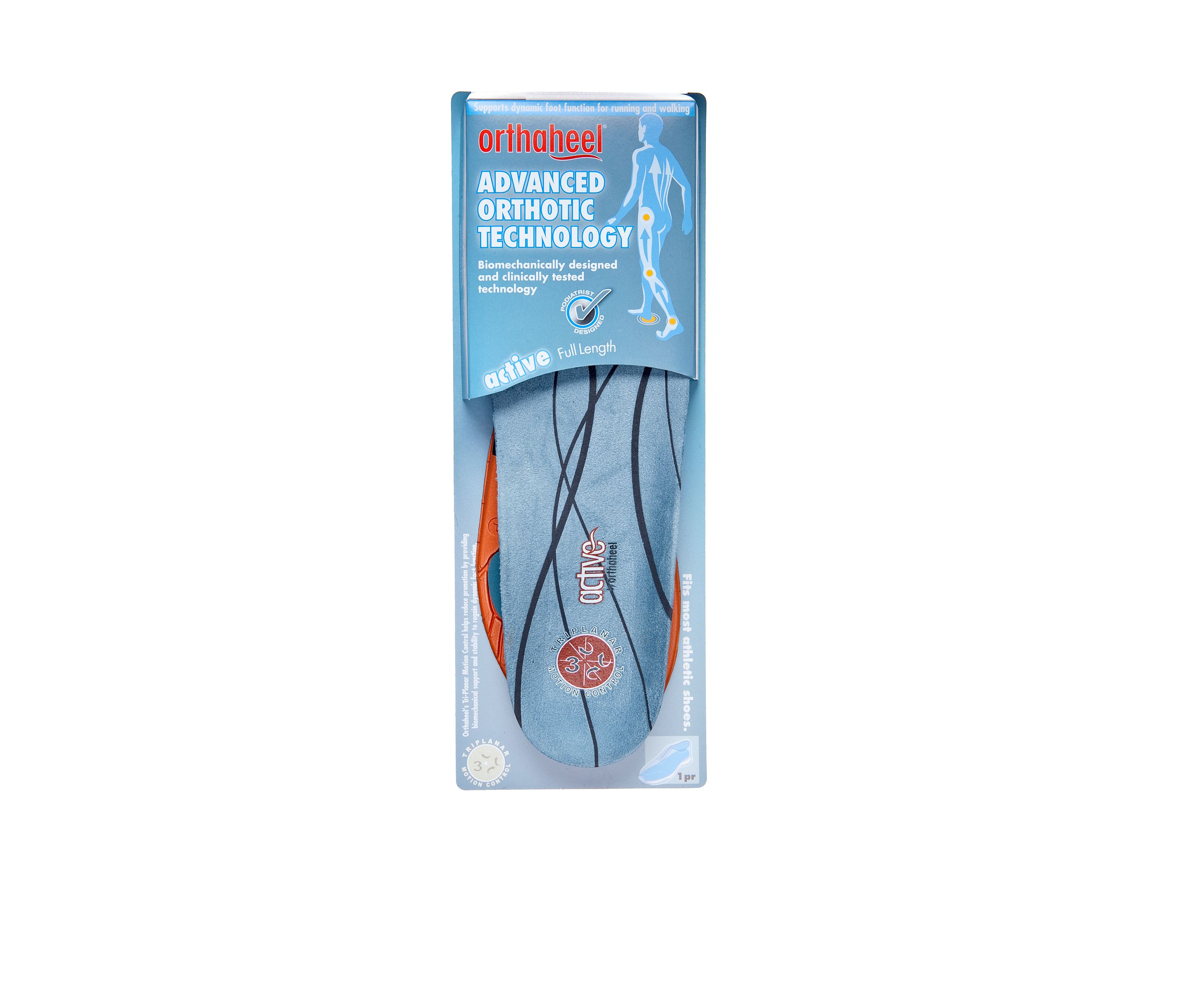 Active Full Length Orthotic Shoe Insoles