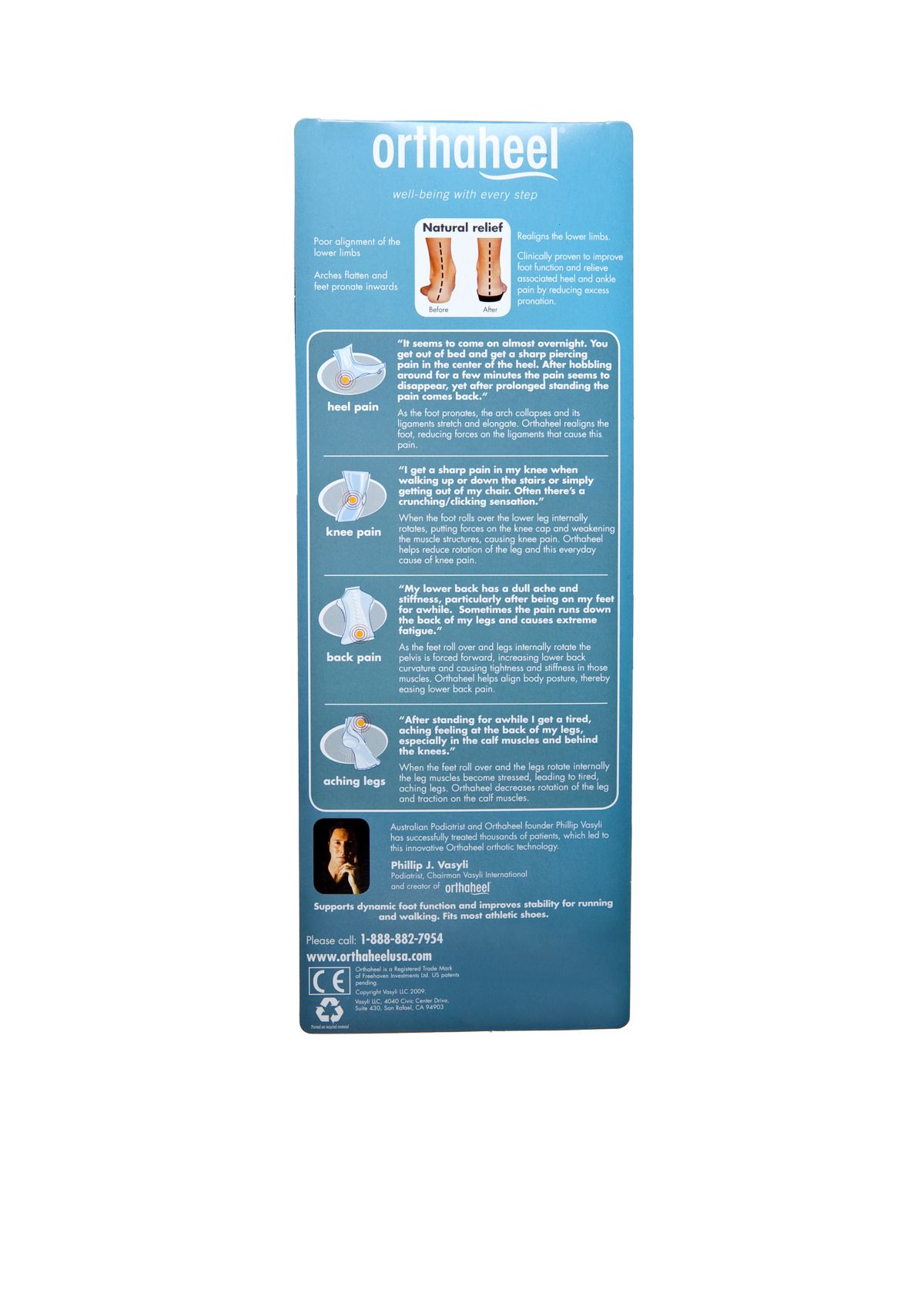 Active Full Length Orthotic Shoe Insoles