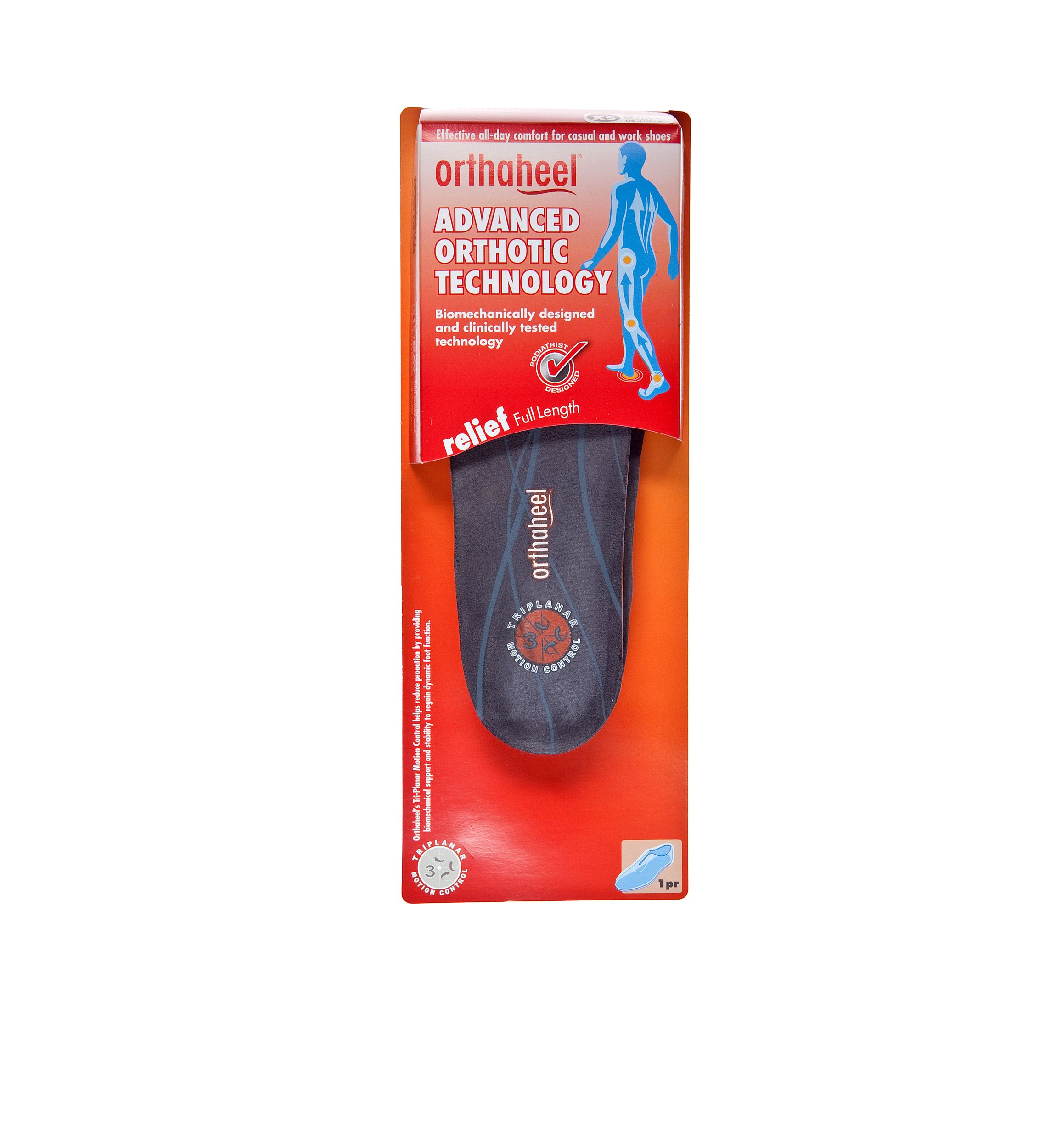 Relief Full Length Orthotic Shoe Insoles