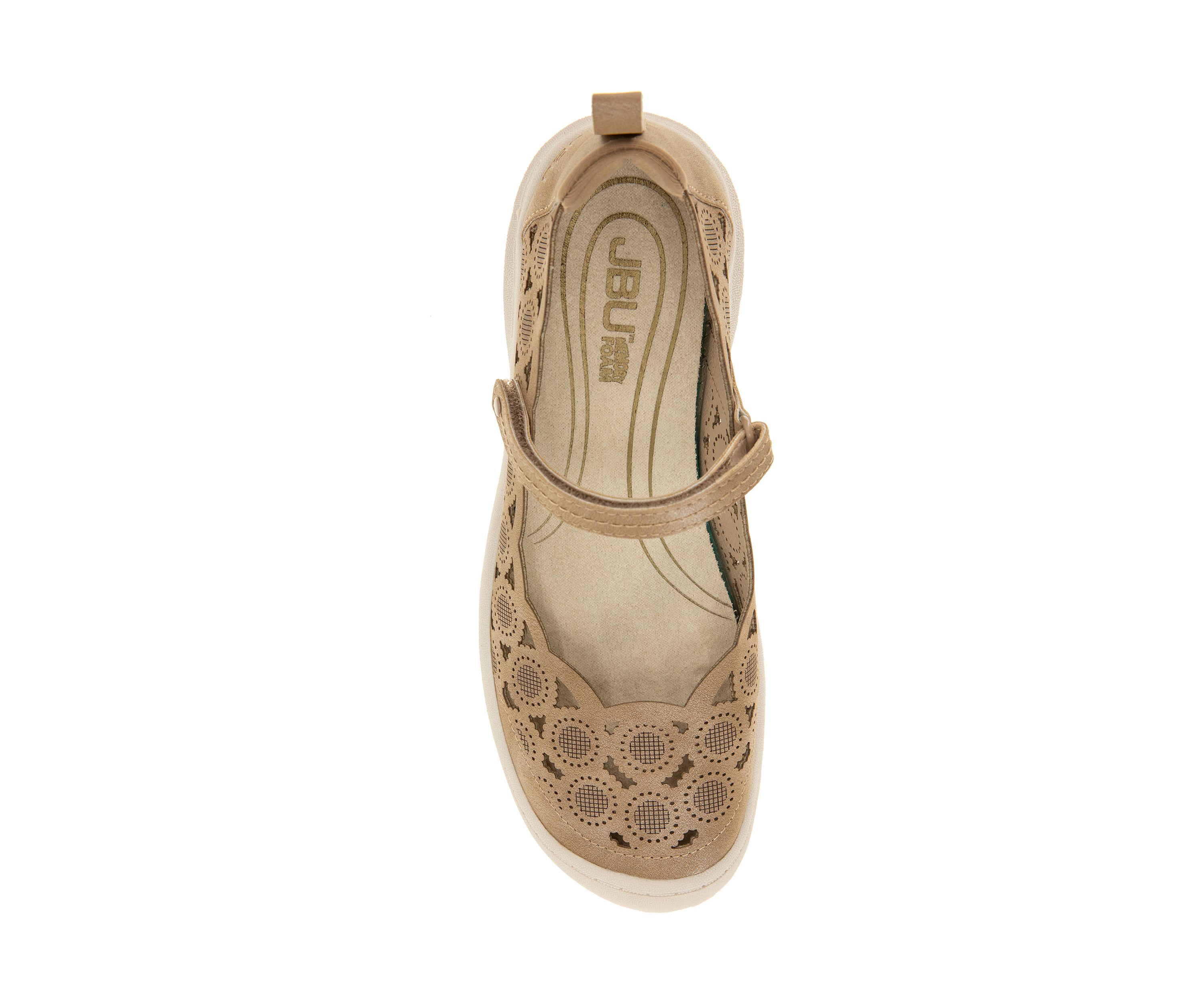 Shimmer Mary Jane Flats
