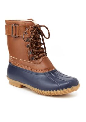 duck boot ballet flats