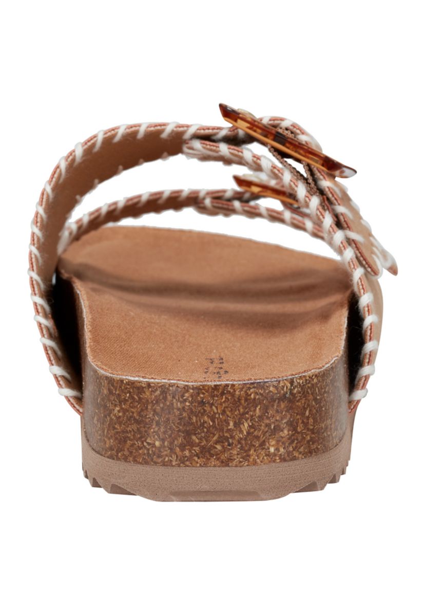Santon Double Band Footbed Sandals