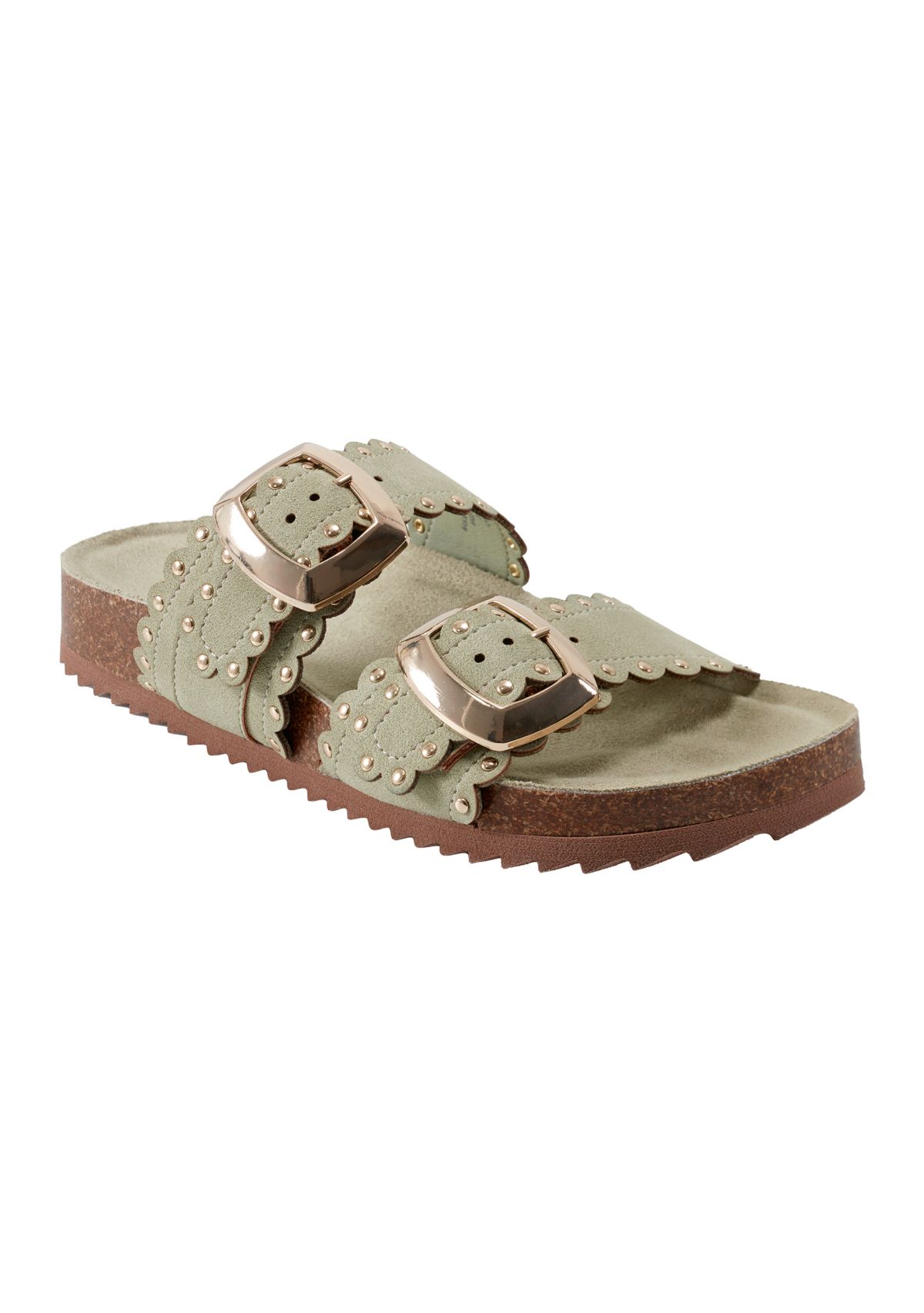 Souren Double Band Footbed Sandals