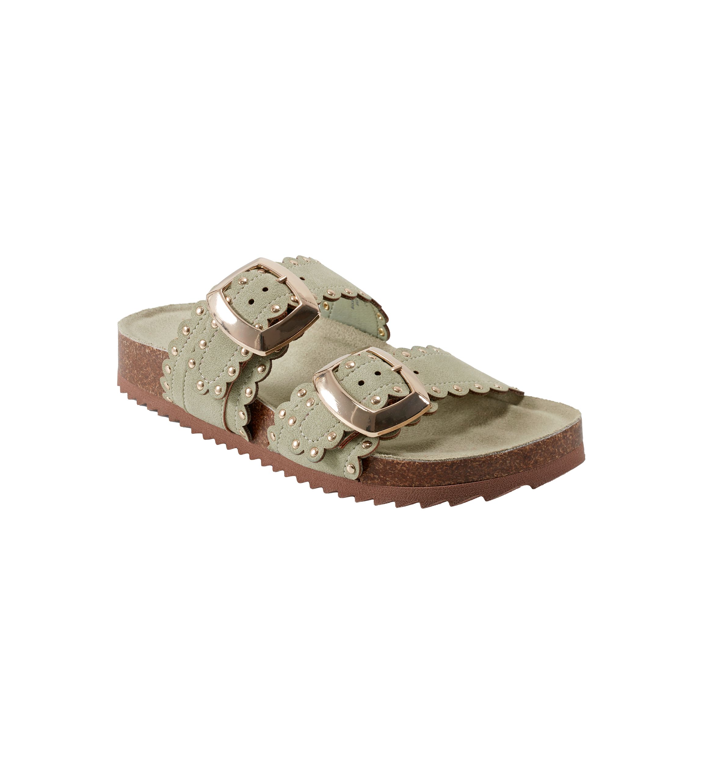 Souren Double Band Footbed Sandals