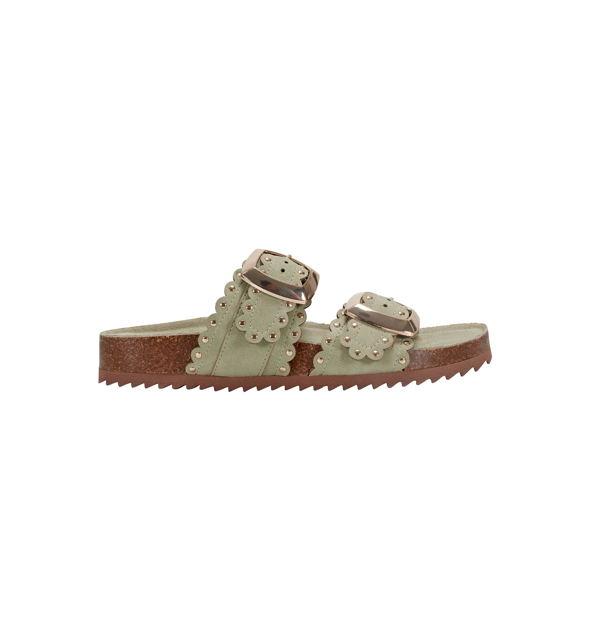 Souren Double Band Footbed Sandals