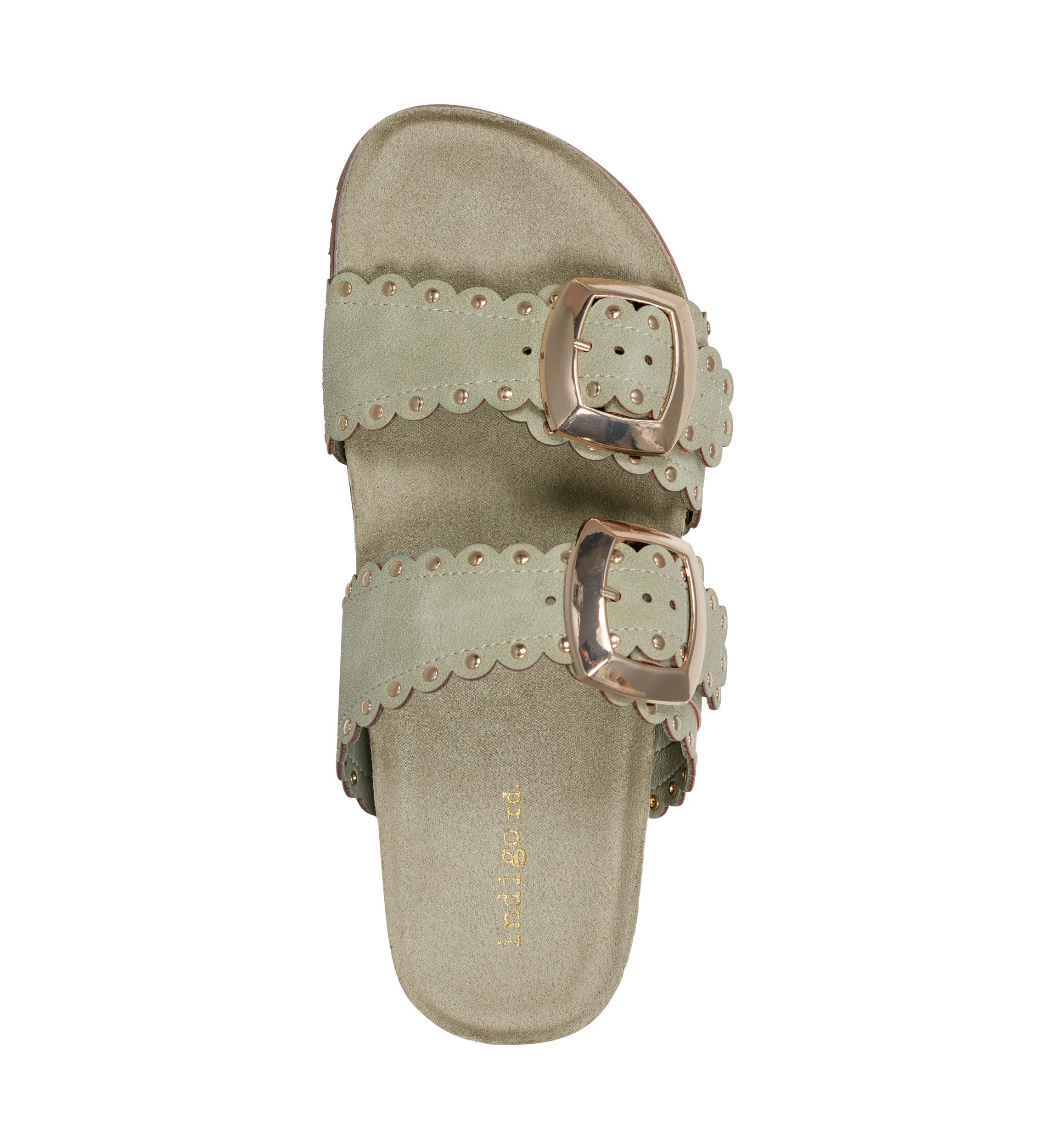 Souren Double Band Footbed Sandals