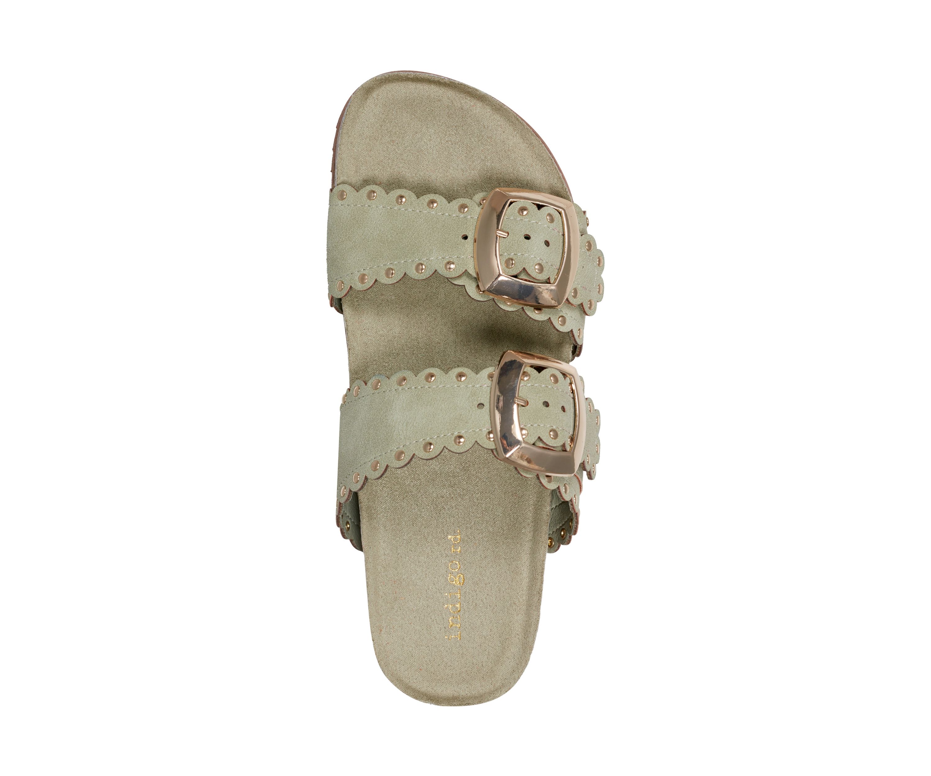 Souren Double Band Footbed Sandals