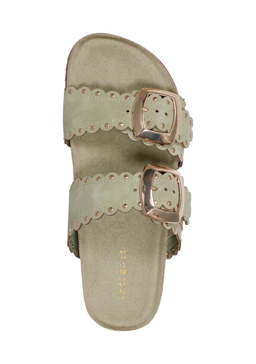 Souren Double Band Footbed Sandals