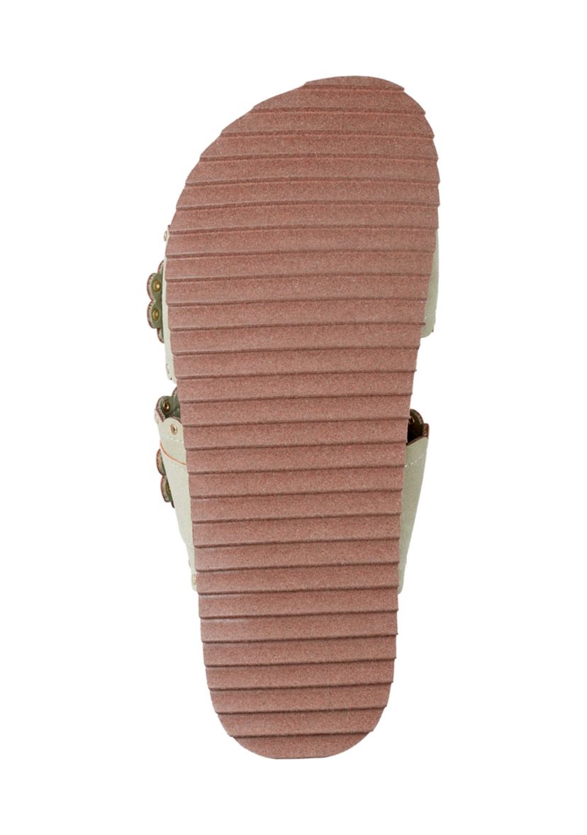 Souren Double Band Footbed Sandals