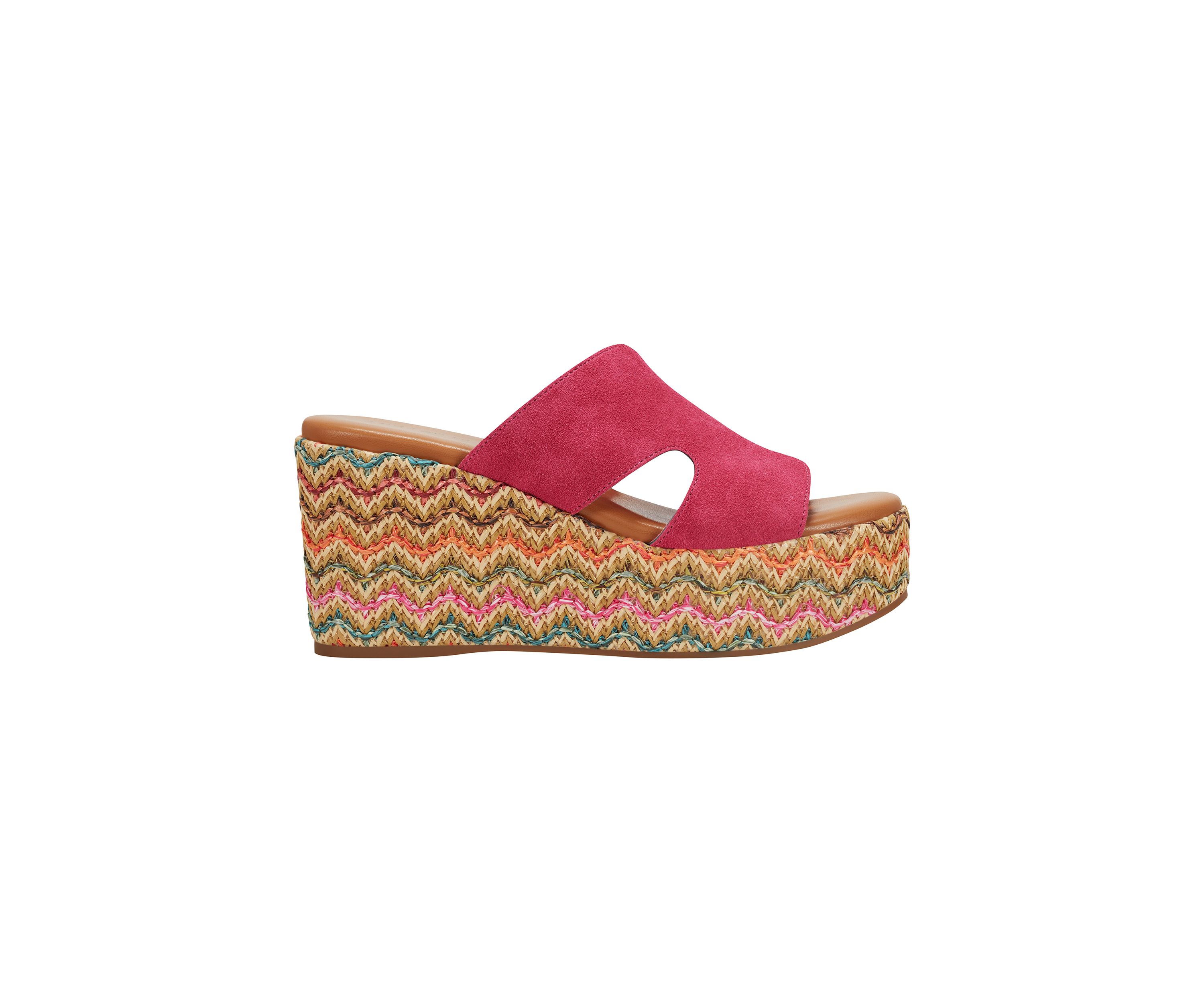 Wabian Multicolor Wedge Platform Sandals