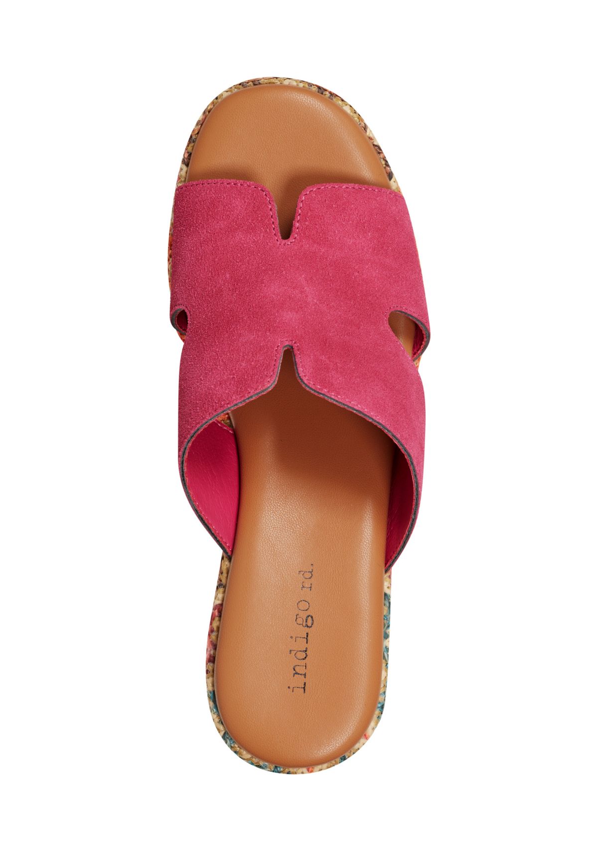 Wabian Multicolor Wedge Platform Sandals