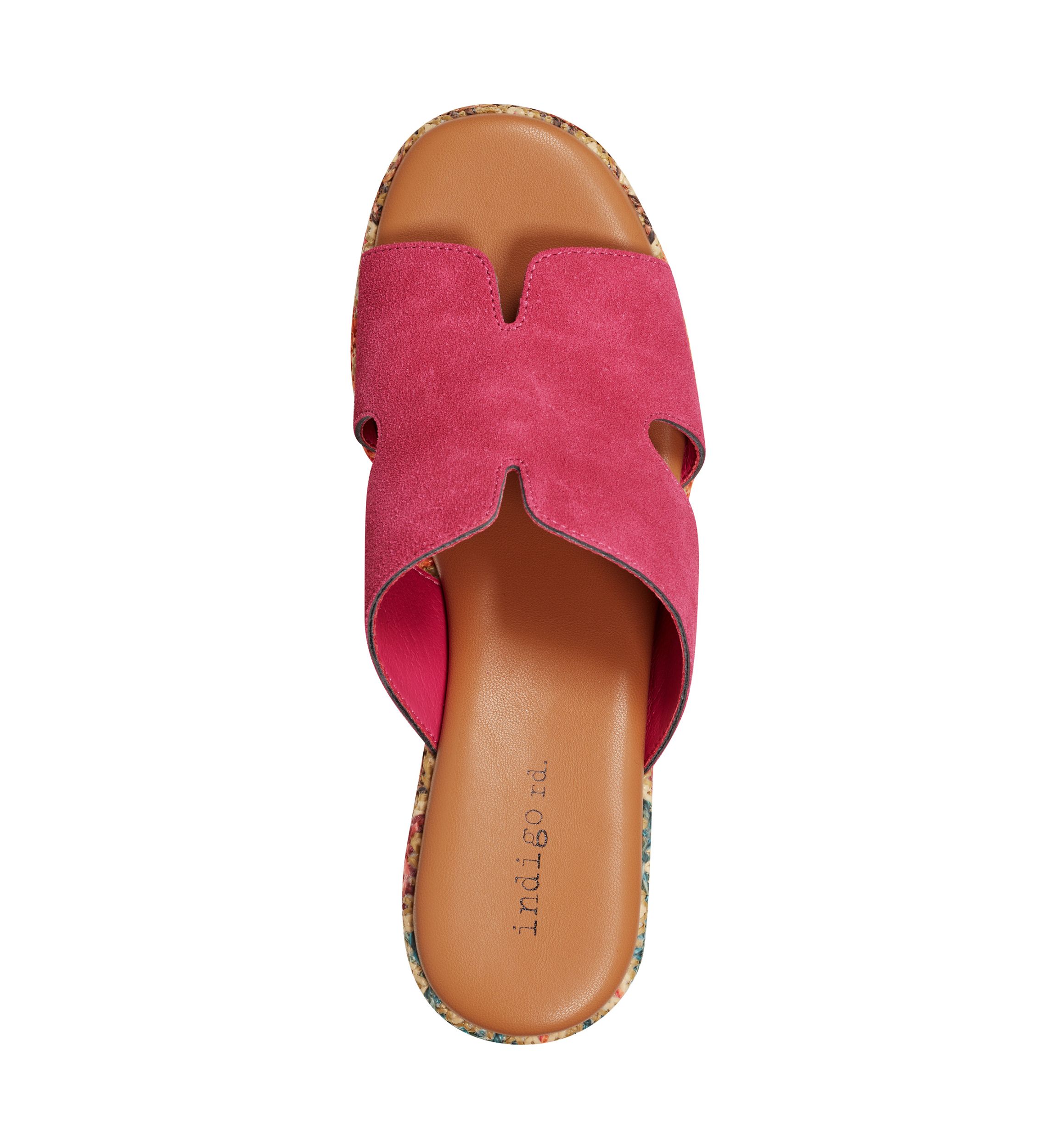 Wabian Multicolor Wedge Platform Sandals