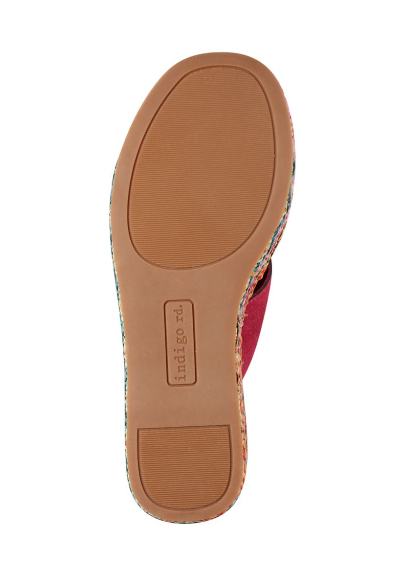 Wabian Multicolor Wedge Platform Sandals