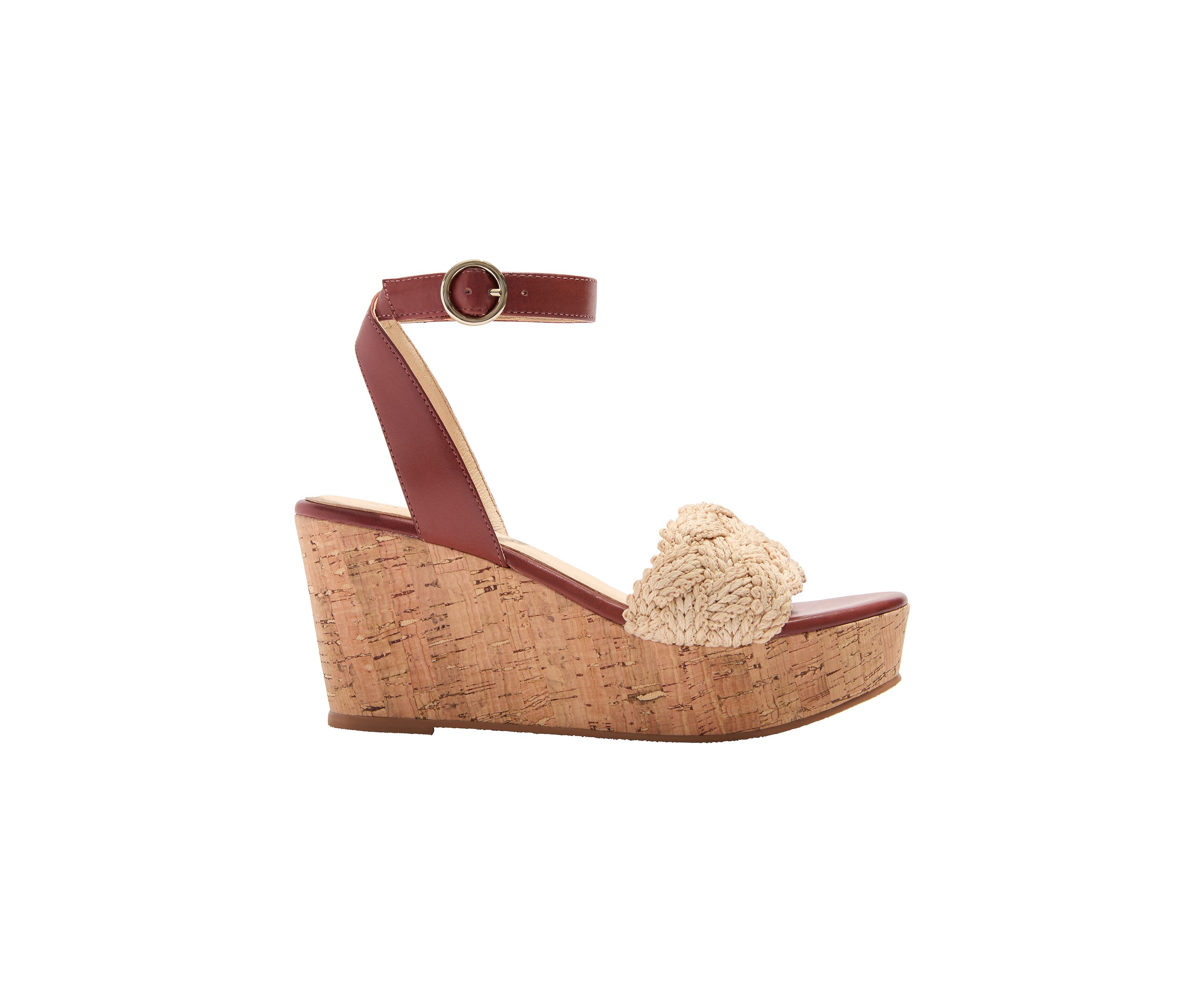 Dumont Woven Rope Wedge Sandals