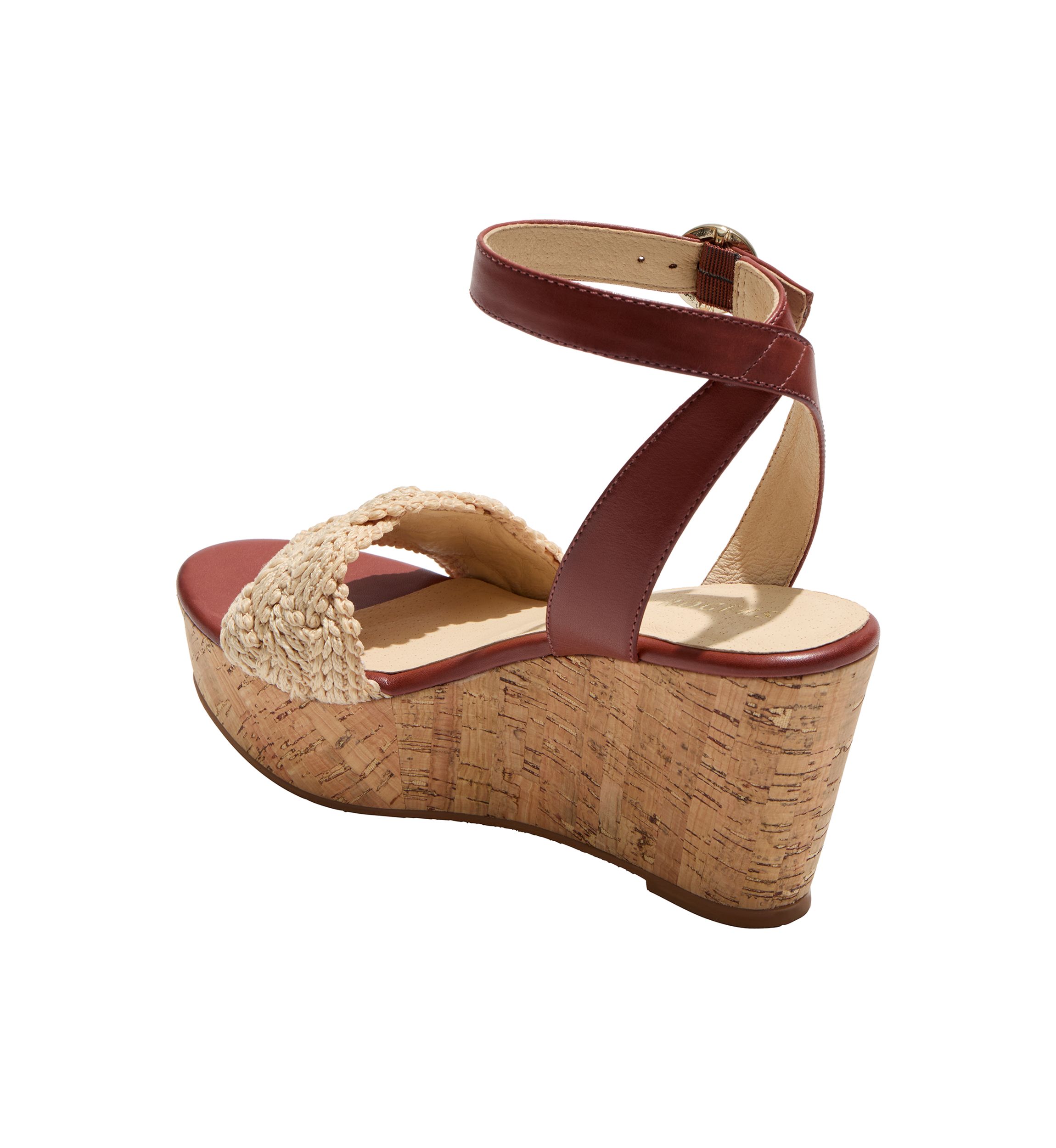 Dumont Woven Rope Wedge Sandals