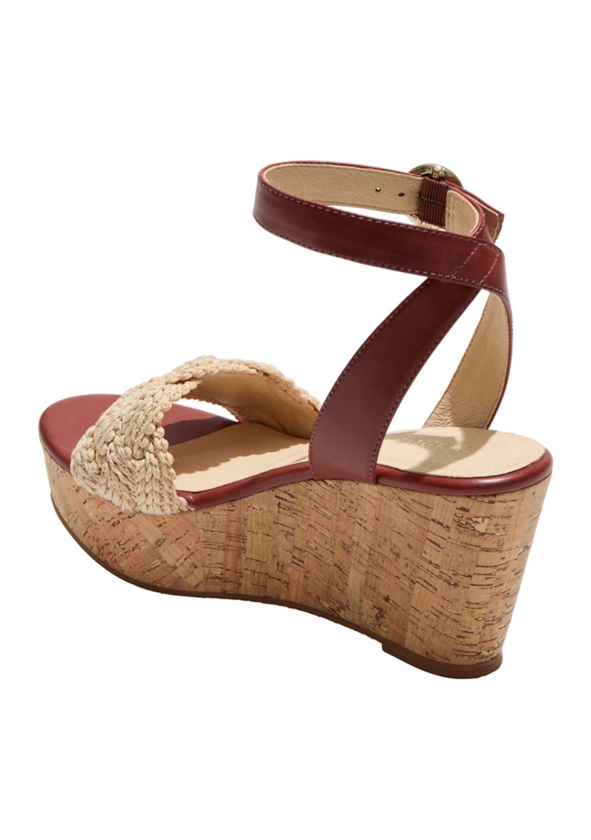Dumont Woven Rope Wedge Sandals