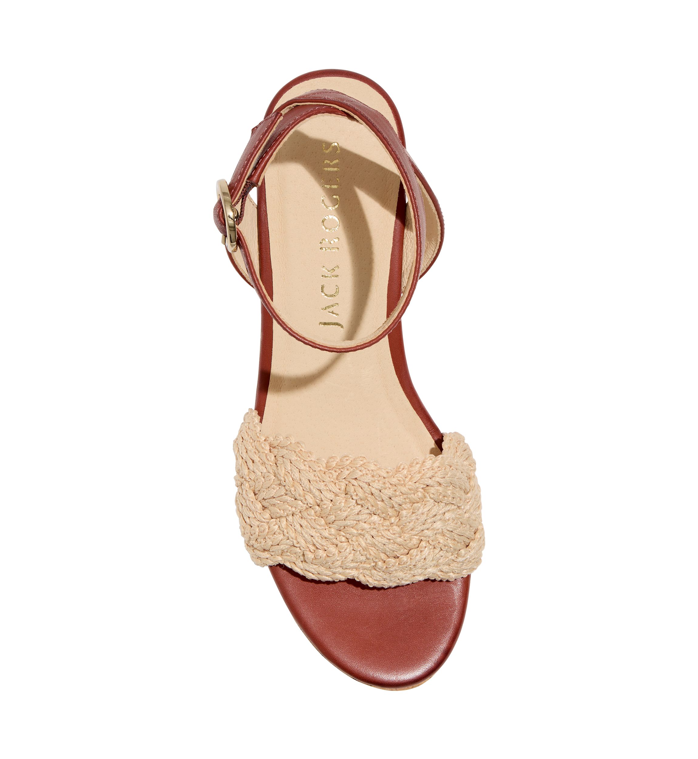 Dumont Woven Rope Wedge Sandals