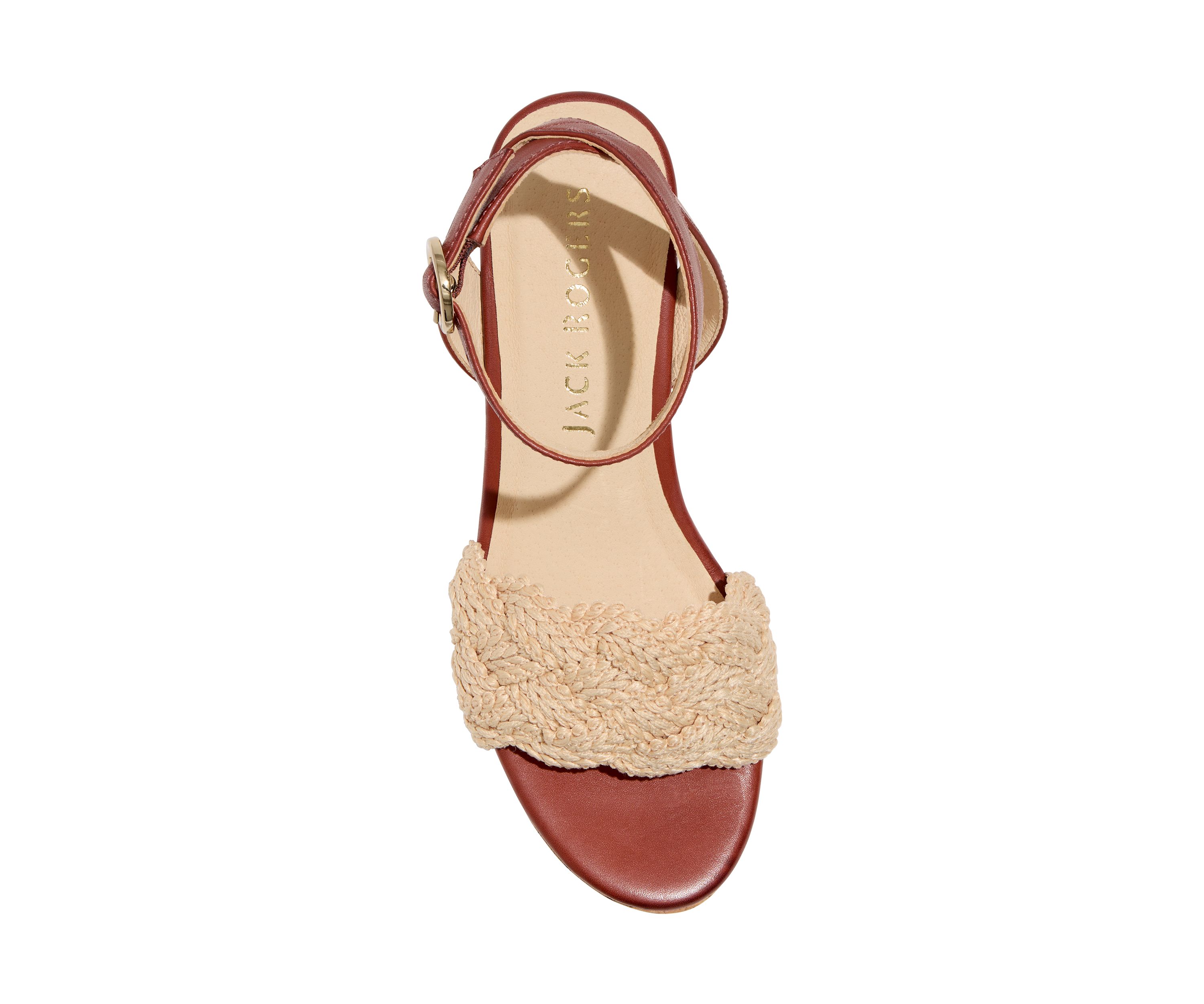 Dumont Woven Rope Wedge Sandals