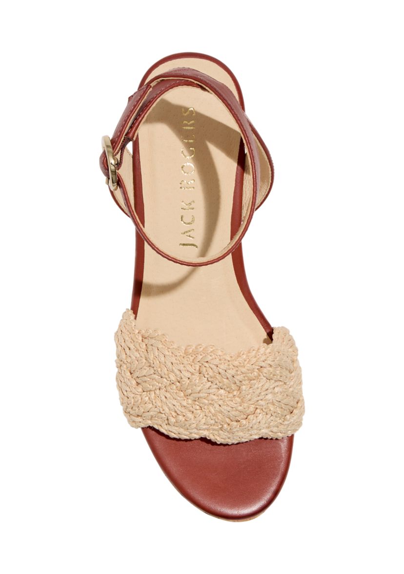 Dumont Woven Rope Wedge Sandals
