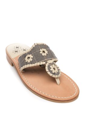 Jack Rogers Plaid Flat Sandals | belk