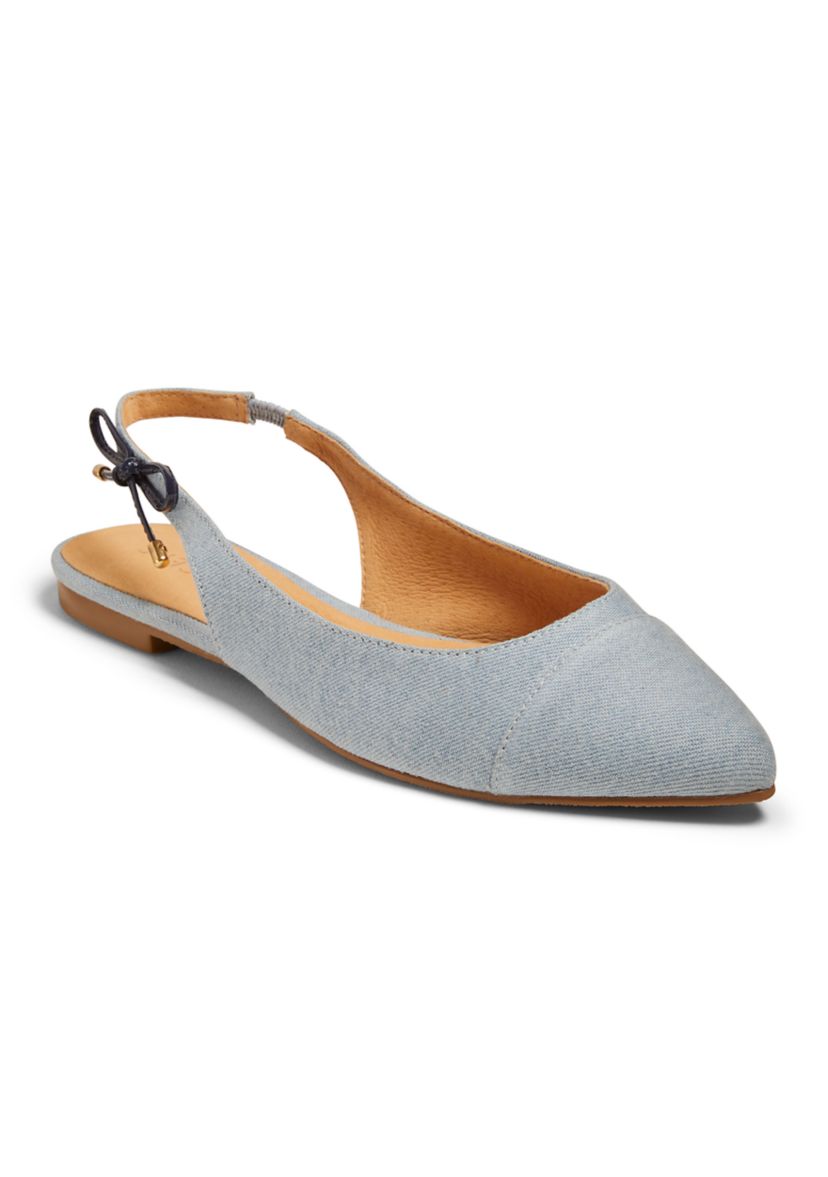 Serena Sling Back Cap Toe Flats