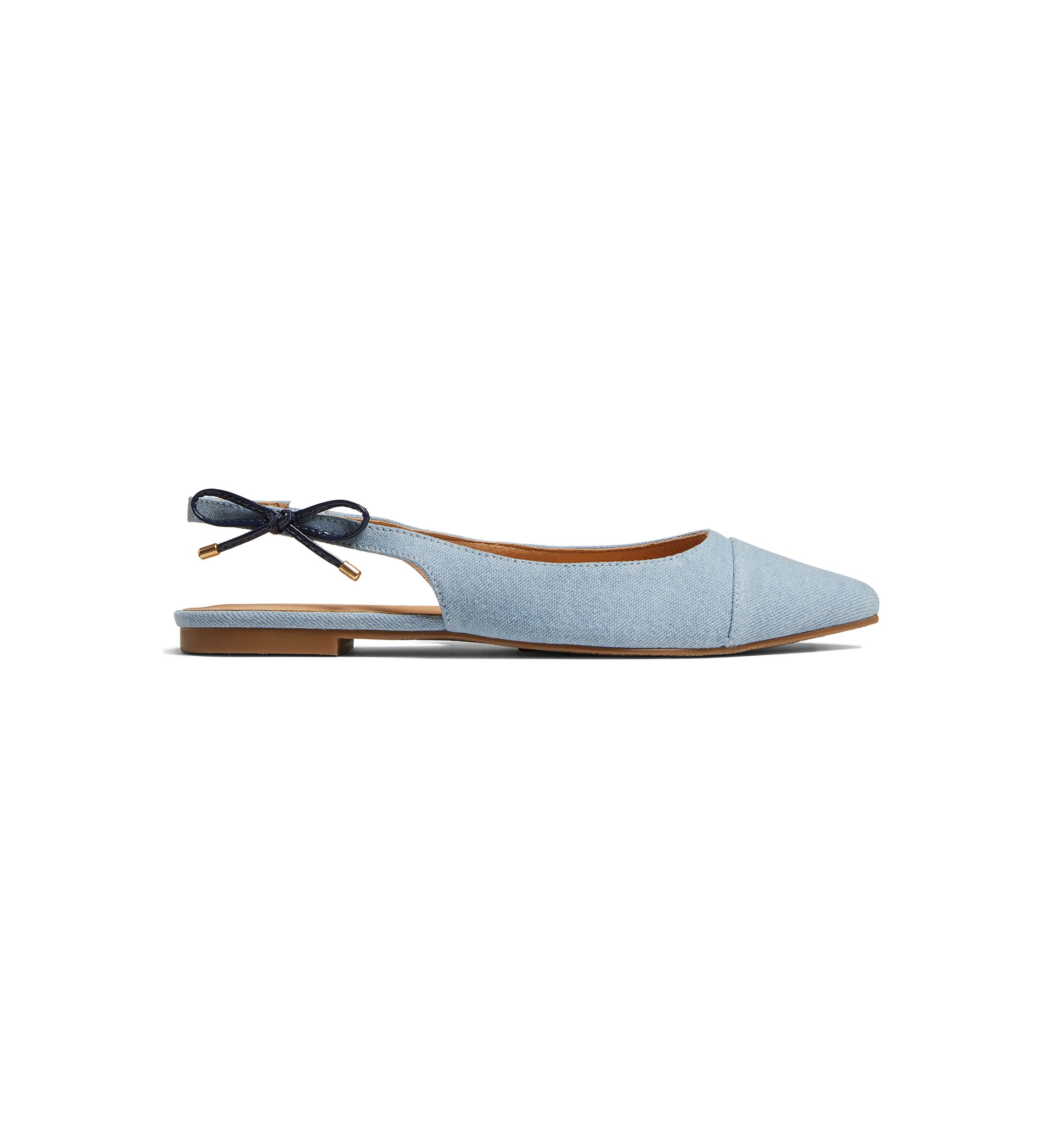 Serena Sling Back Cap Toe Flats