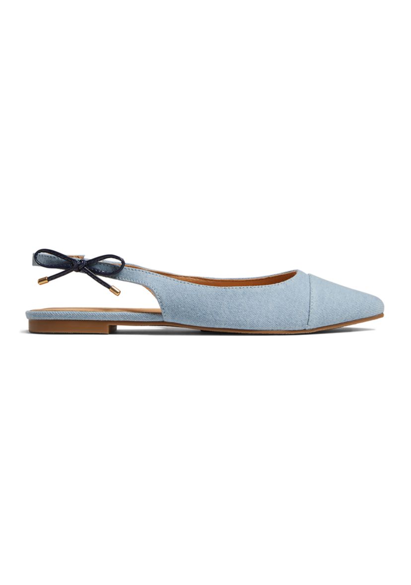 Serena Sling Back Cap Toe Flats