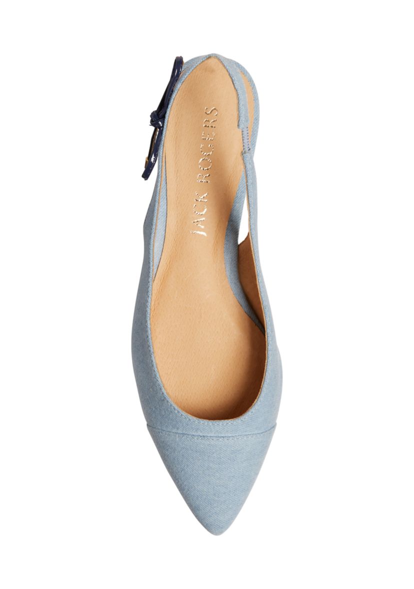Serena Sling Back Cap Toe Flats