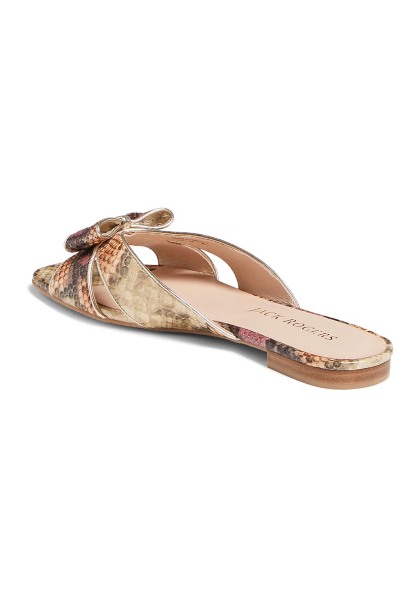 Gigi Snake Bow Slides 