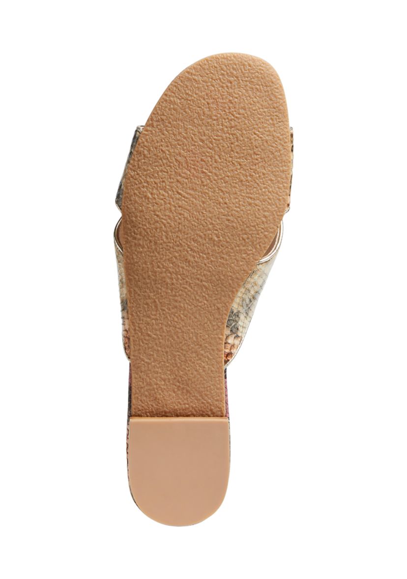 Gigi Snake Bow Slides 