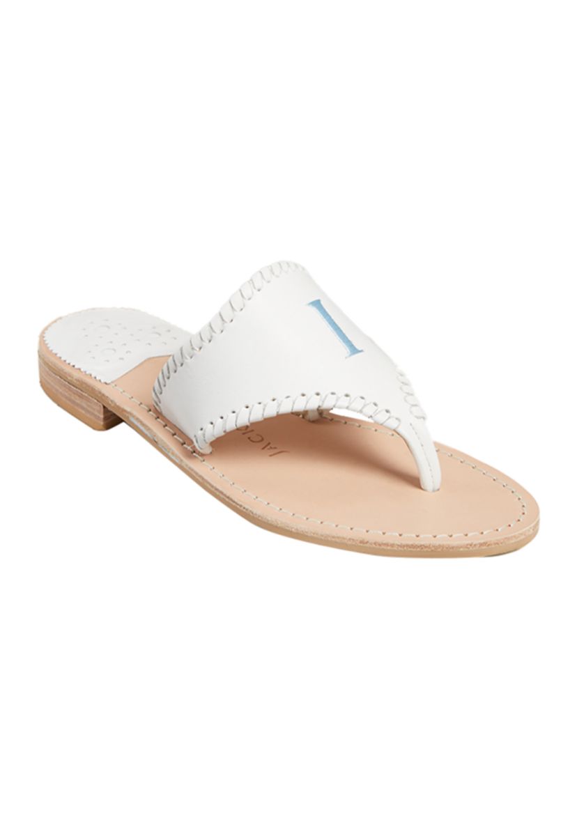 Embroidered I Do Sandals 