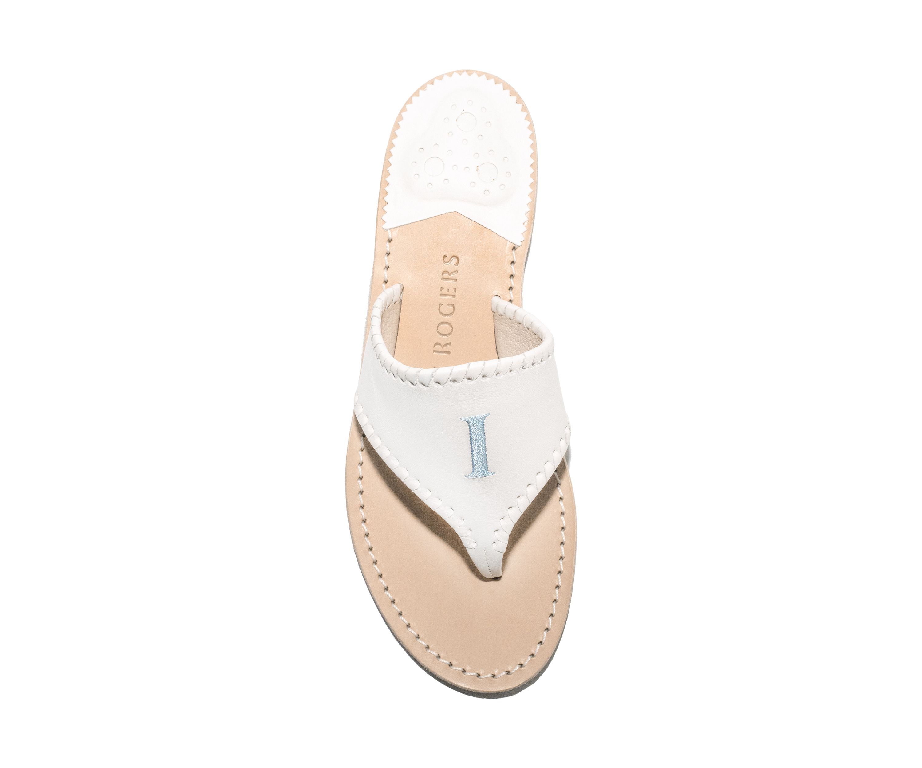 Embroidered I Do Sandals 
