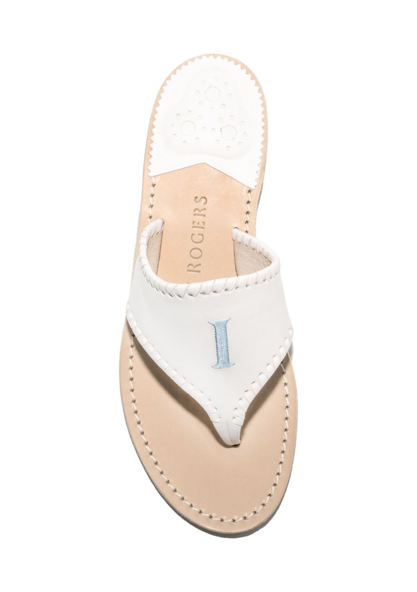 Embroidered I Do Sandals 
