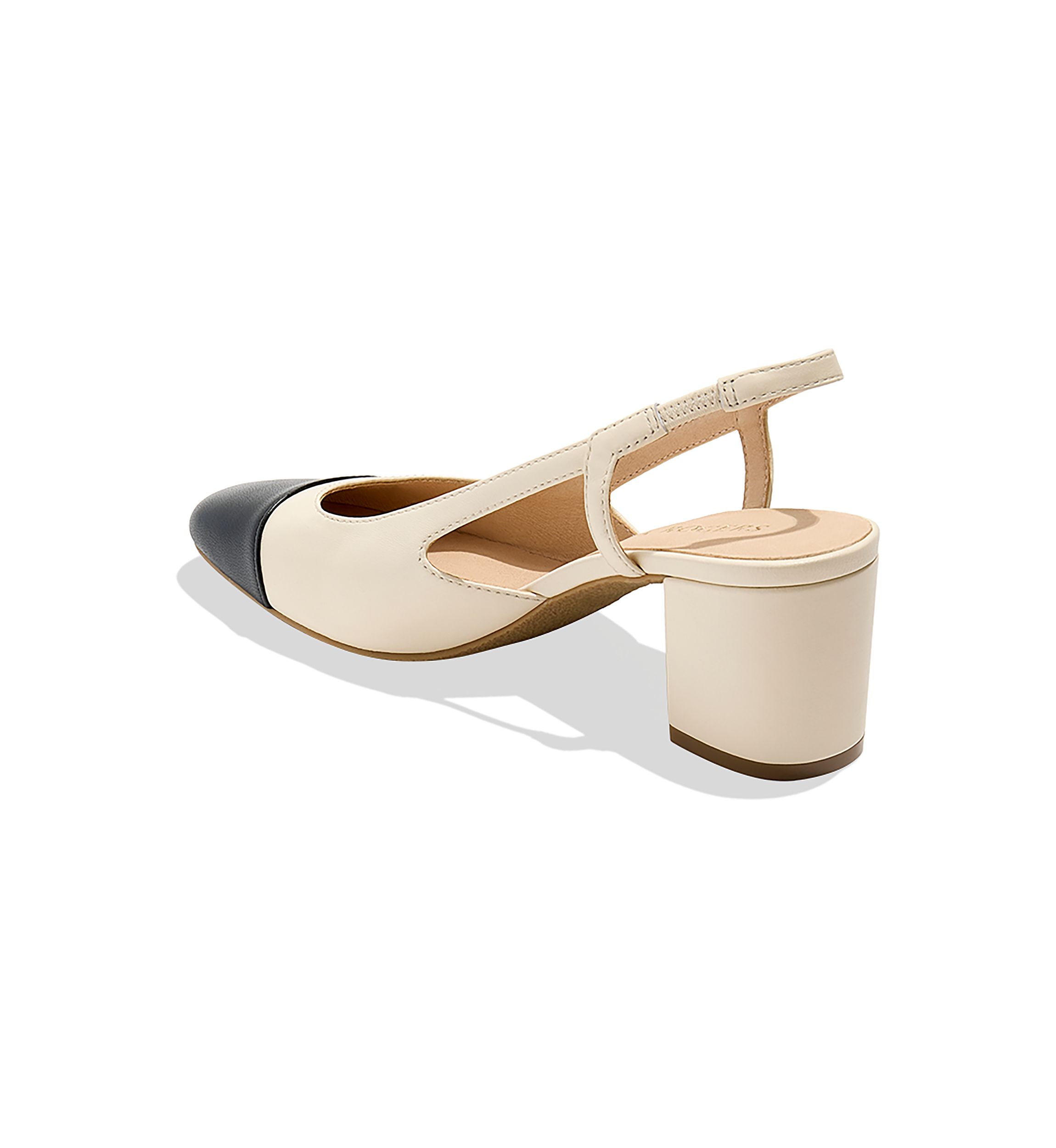Summer Cap Toe Slingback Heels