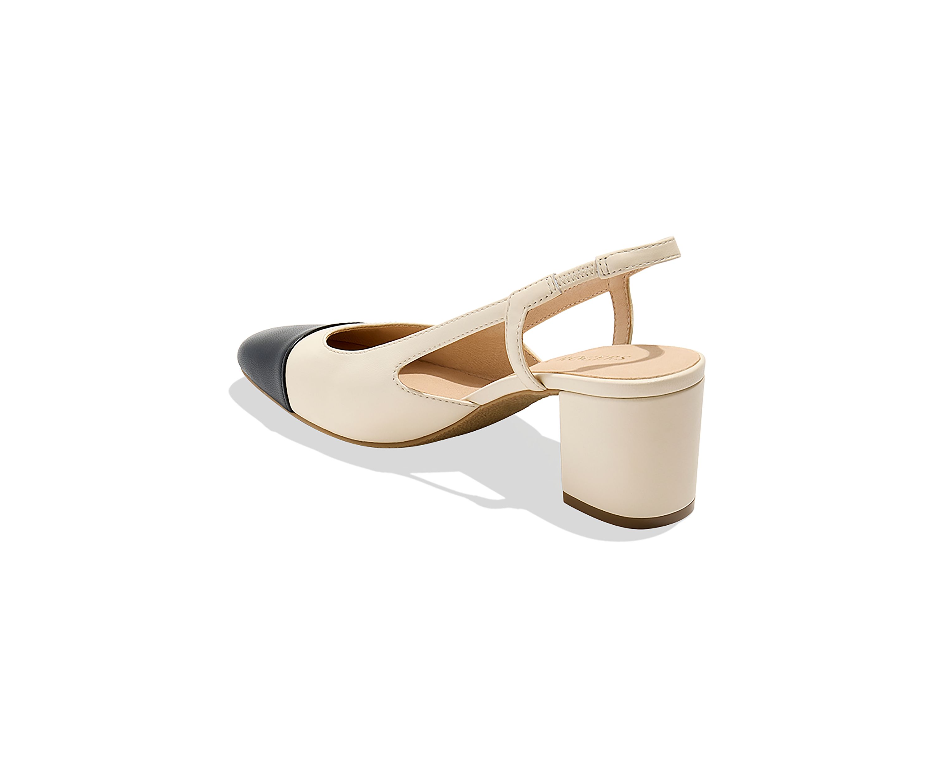 Summer Cap Toe Slingback Heels