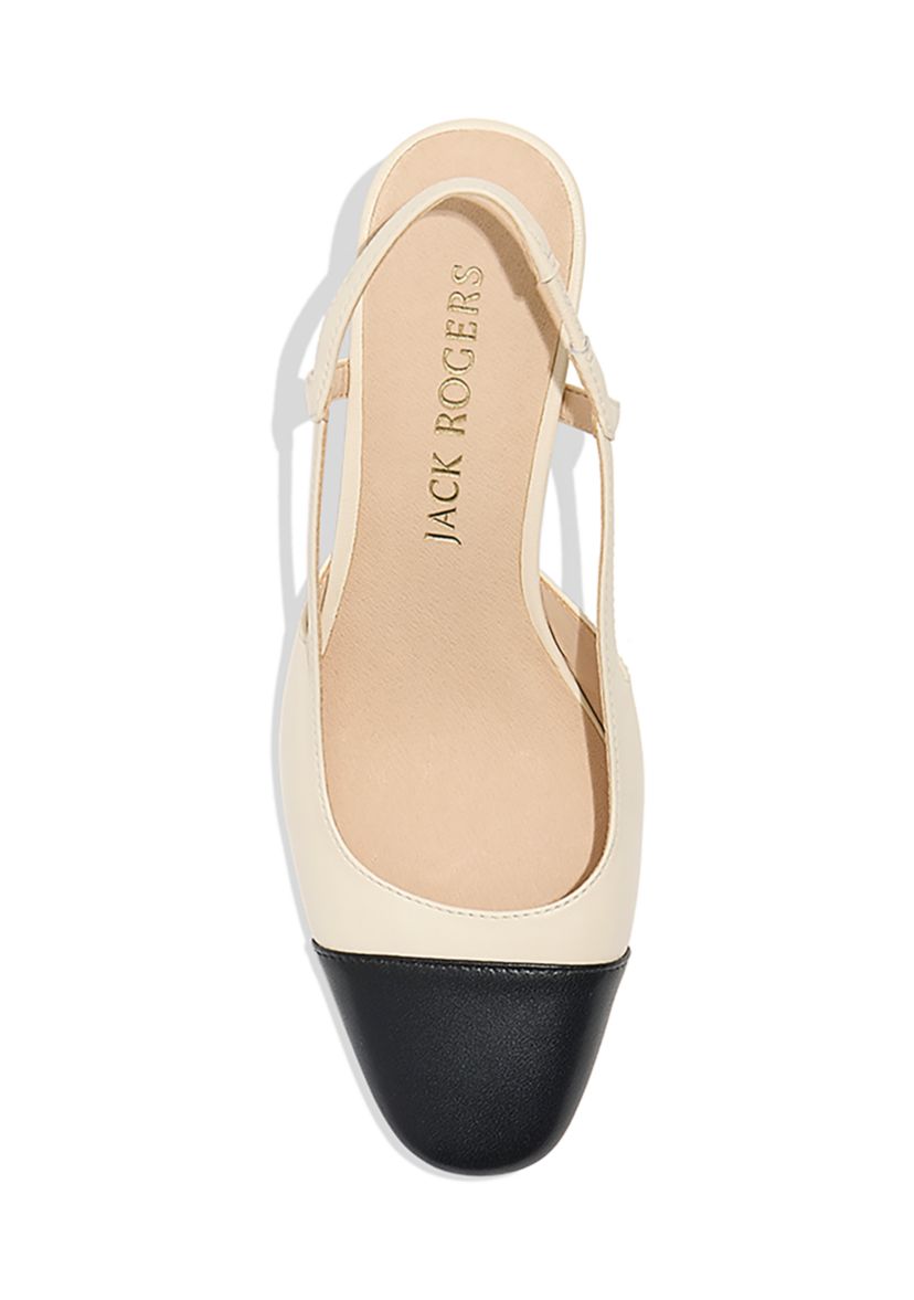 Summer Cap Toe Slingback Heels