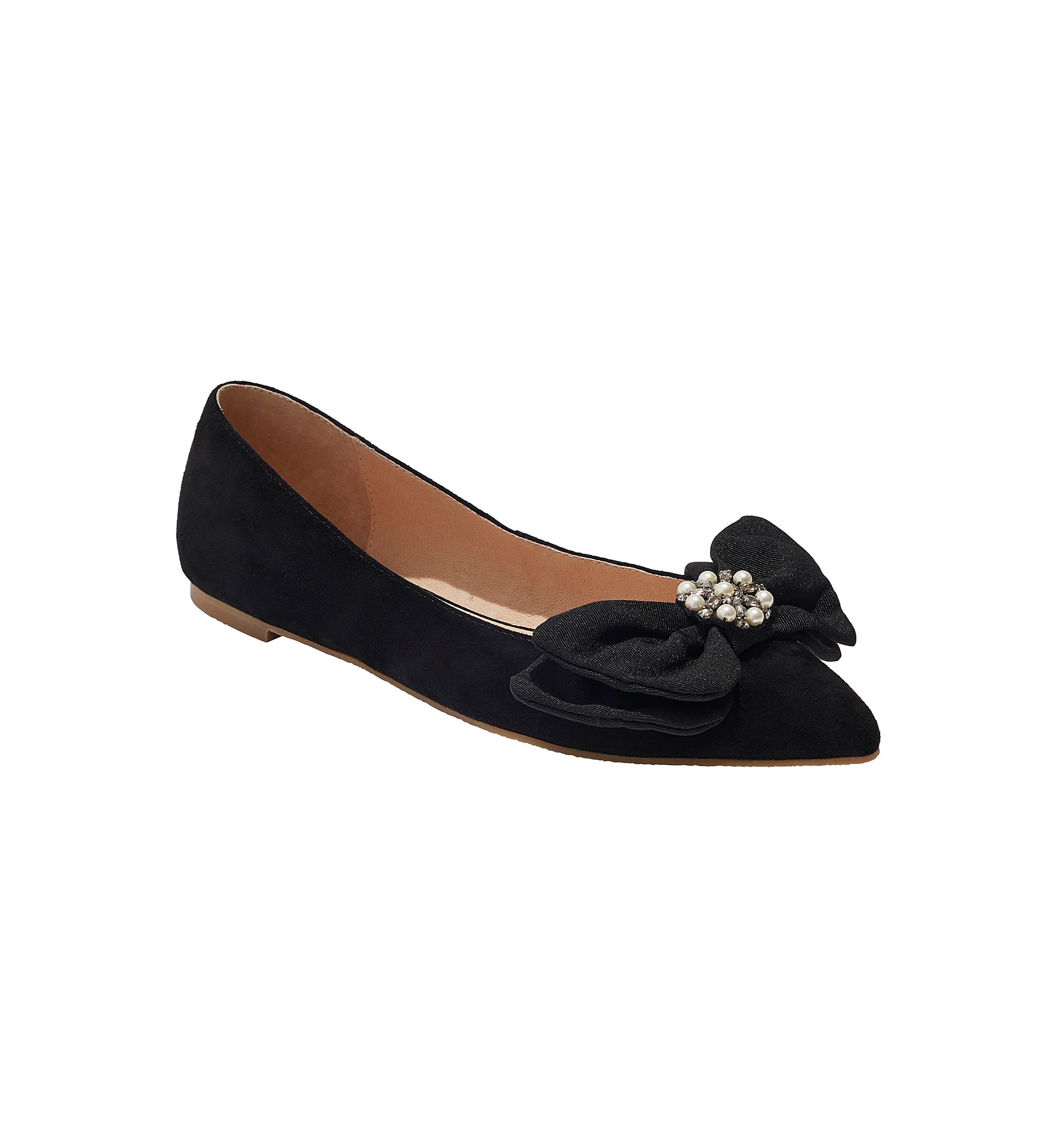 Debra Ornament Bow Ballet Flats