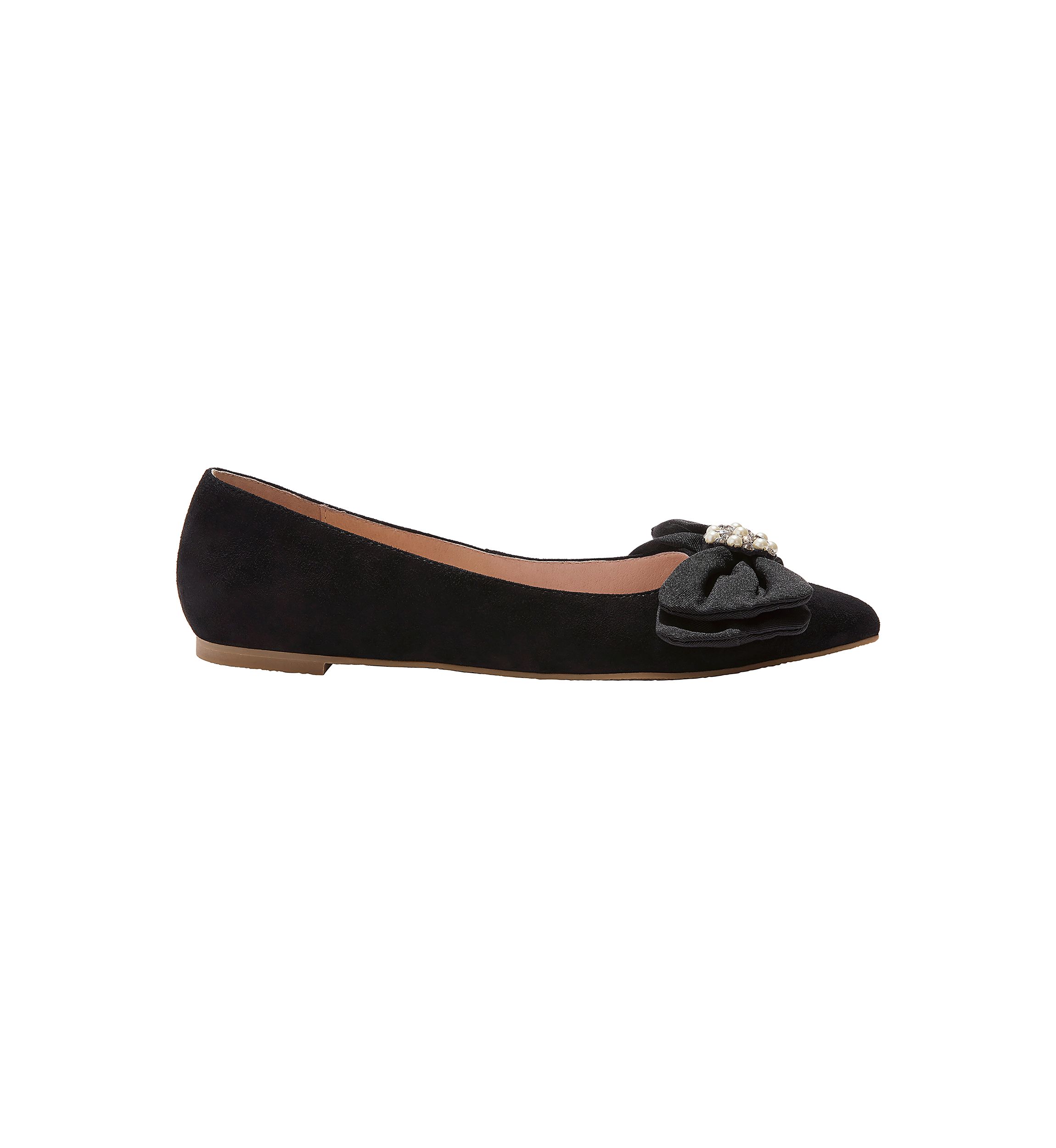 Debra Ornament Bow Ballet Flats